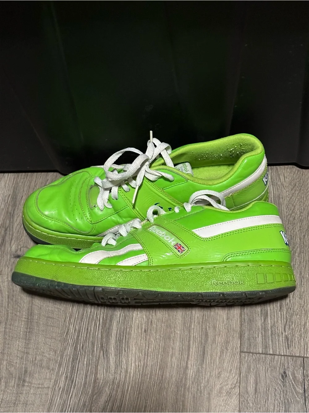 Reebok KOOL AIDNeon Green Low-Top Sneakers with White Details